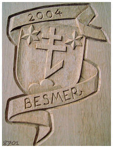 Flachrelief-Wappen