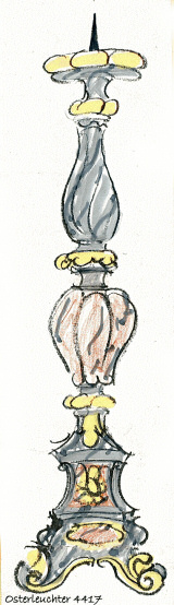 Entwurf zu Osterleuchter Barock