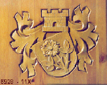 Wappen in Möbeltür